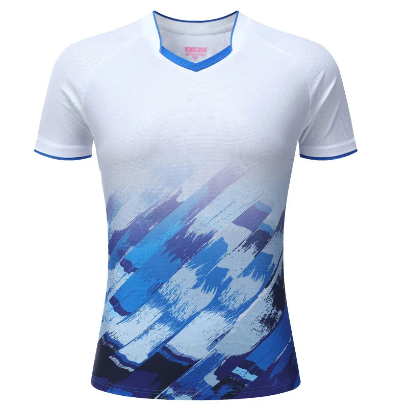 Badminton Shirts Women 3D Printed High Quality Fitness Short Sleeves Outdoor Training Team Running Casual Ping Pong Jerseys